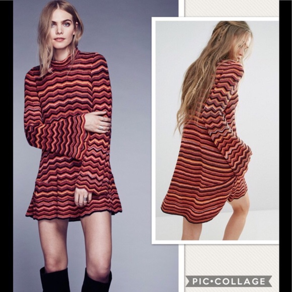 Last Chance! Free People Ziggy Sweater Knit Tunic Dress